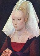 Rogier van der Weyden Portrait einer Dame oil painting reproduction